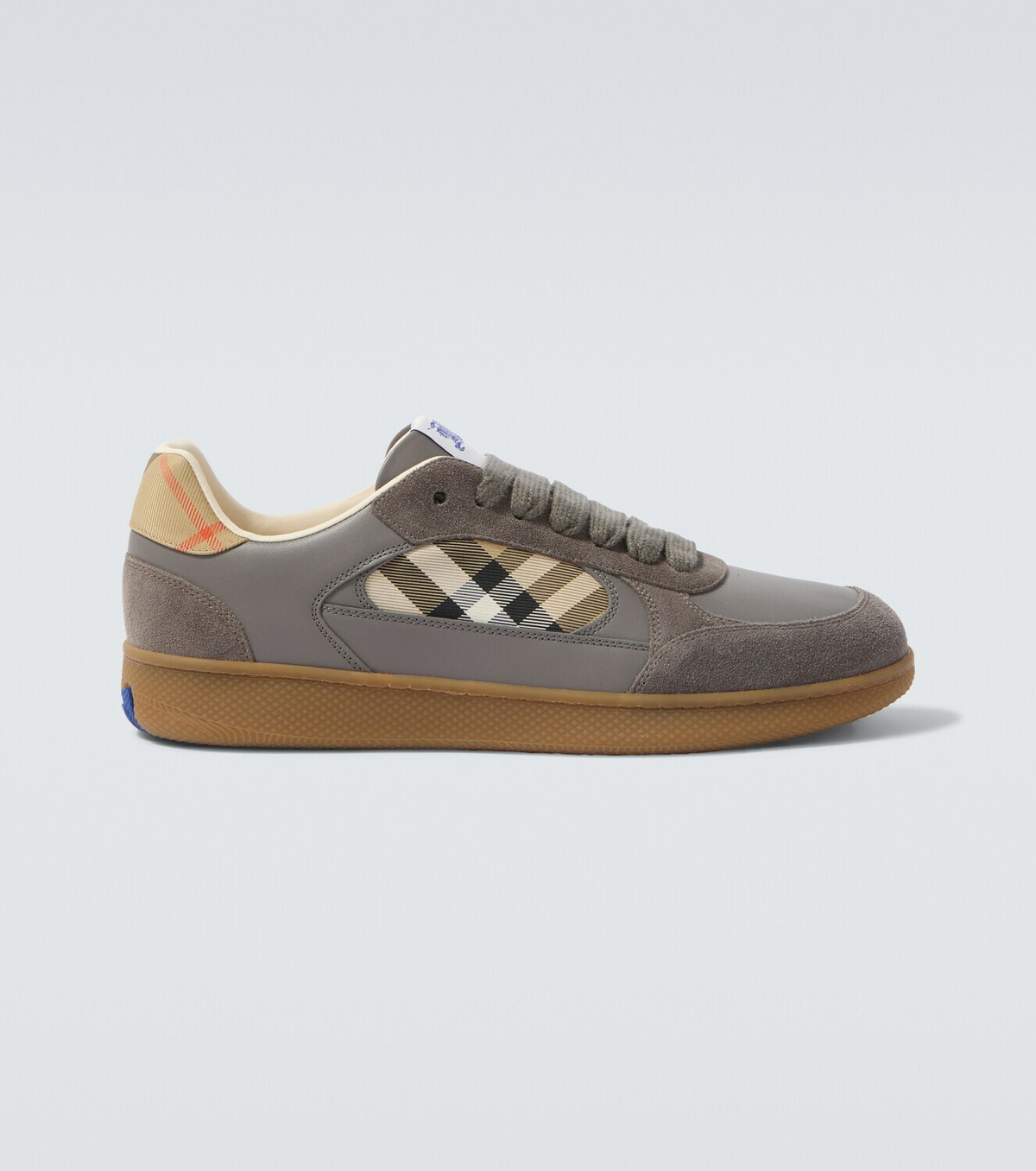 Burberry Terrace leather and suede sneakers