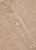 Anine Bing Moni Wool and Cashmere-blend Cardigan Taupe