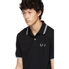 Comme des Garcons Homme Deux Black Fred Perry Edition Stripe Polo