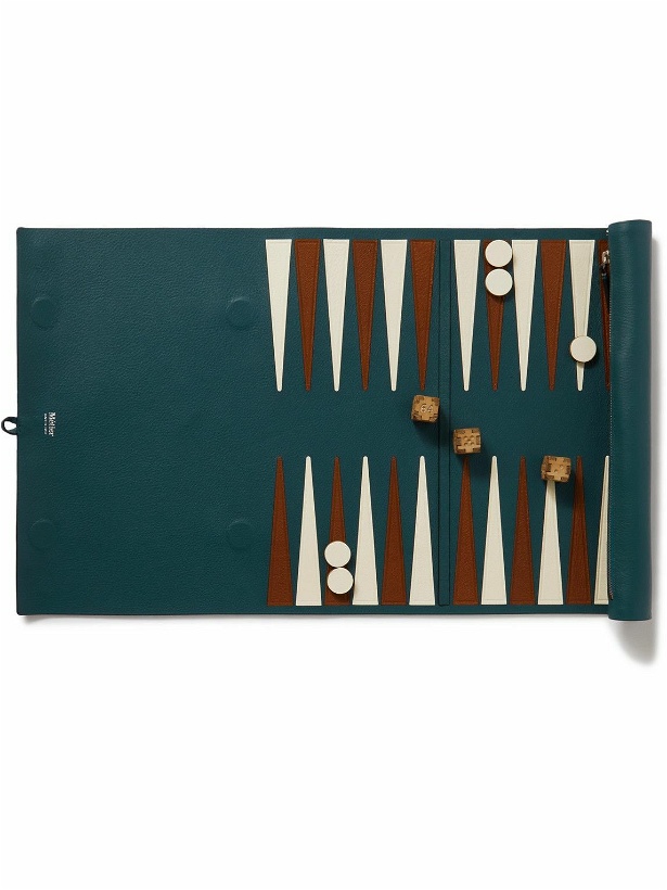Photo: Métier - Portable Leather Backgammon Set