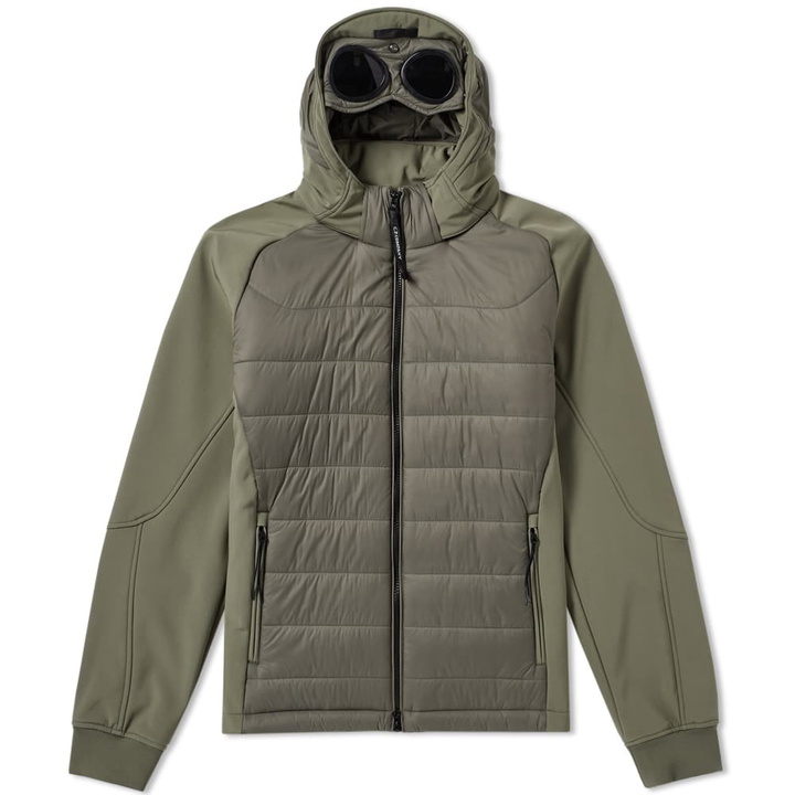 Photo: C.P. Company Hooded Soft Shell Padded Jacket Military Olive