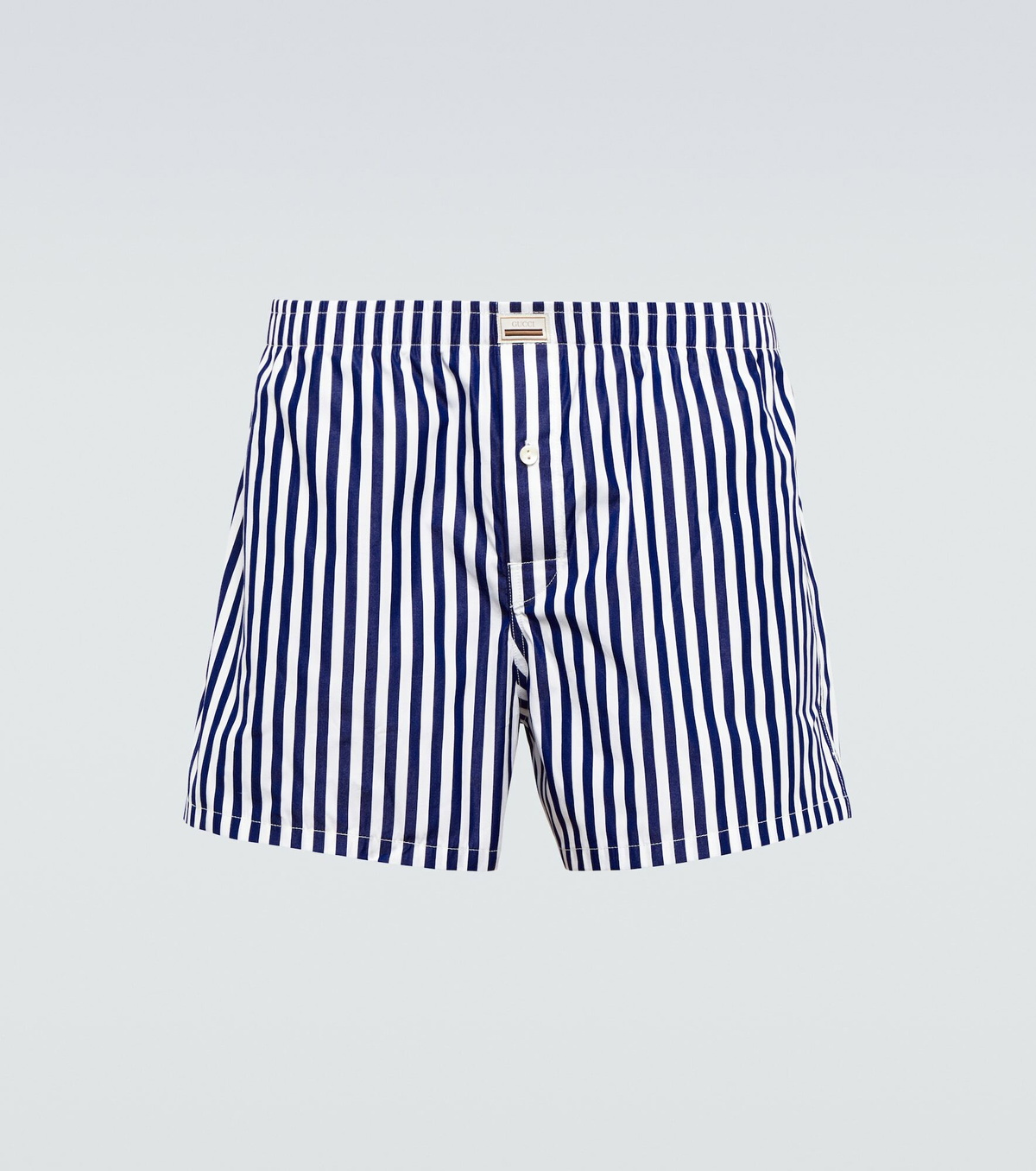 Gucci - Striped cotton poplin boxer shorts Gucci