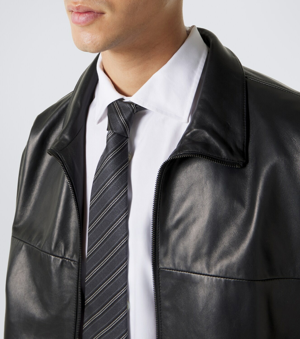 Saint Laurent Striped silk tie