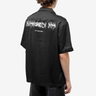 Han Kjobenhavn Men's Upside Down Satin Vacation Shirt in Black