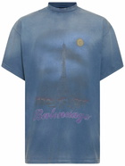 BALENCIAGA - New Paris Moon Vintage Cotton T-shirt