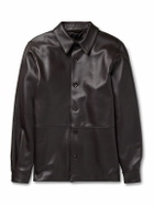 Saman Amel - Leather Shirt Jacket - Brown