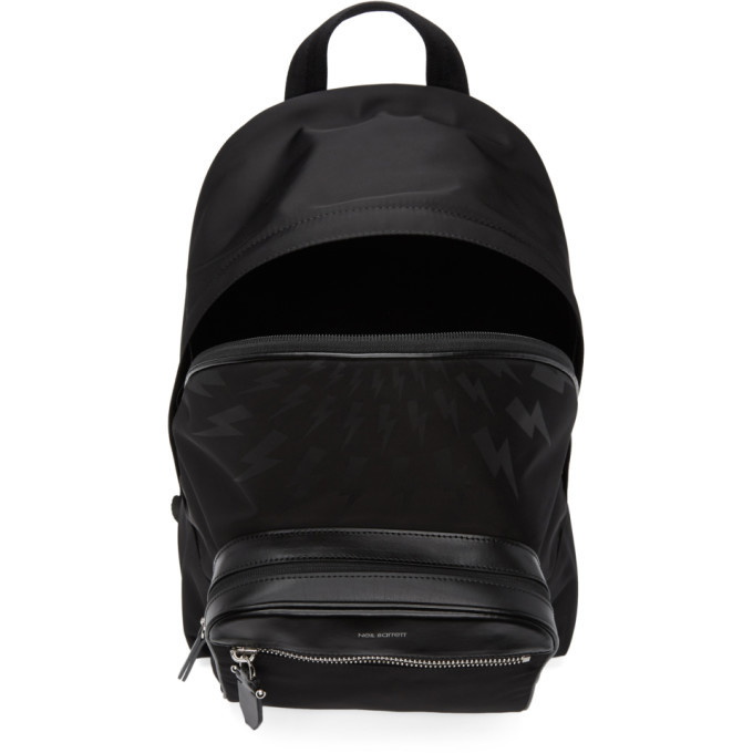 Neil Barrett Black Thunderbolt Backpack Neil Barrett