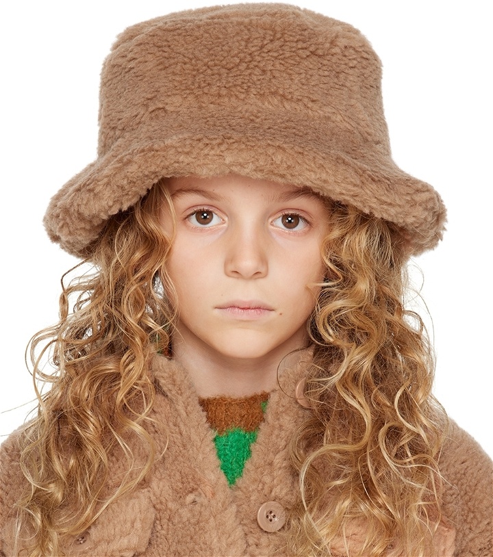 Photo: Stand Studio Kids Beige Wera Faux-Fur Bucket Hat