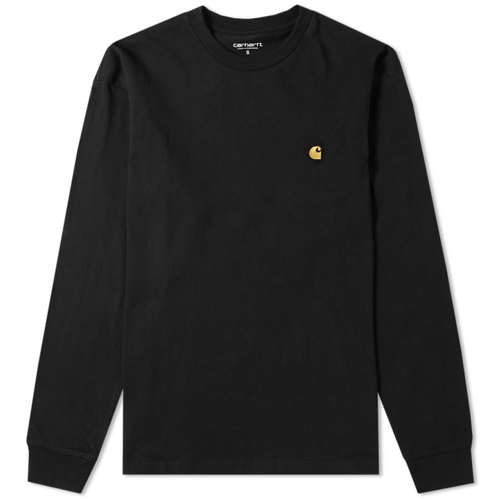 Photo: Carhartt Long Sleeve Chase Tee Black