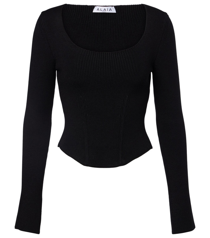 Photo: Alaïa Wool-blend corset