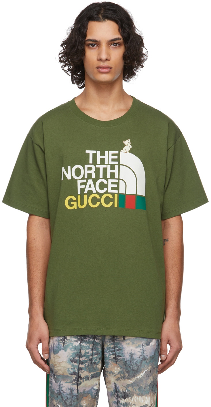 khaki north face t shirt