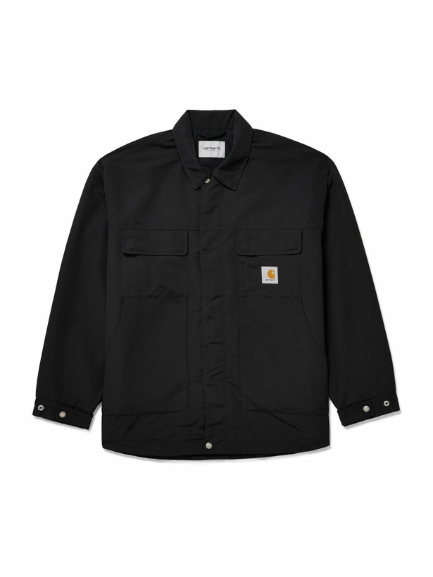 Photo: Carhartt WIP - Liam Logo-Appliquéd Poplin Jacket - Black