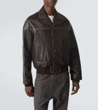 Wales Bonner Time leather jacket