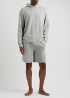 Calvin Klein Logo Hooded Stretch-cotton Sweatshirt Grey