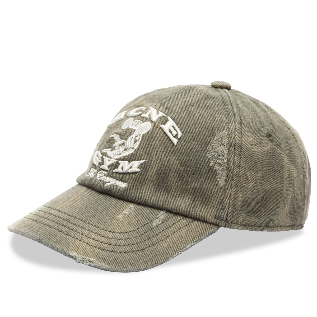 Acne Studios Men's Cuddy Pink Gym Cap in Asphalt Grey Acne Studios