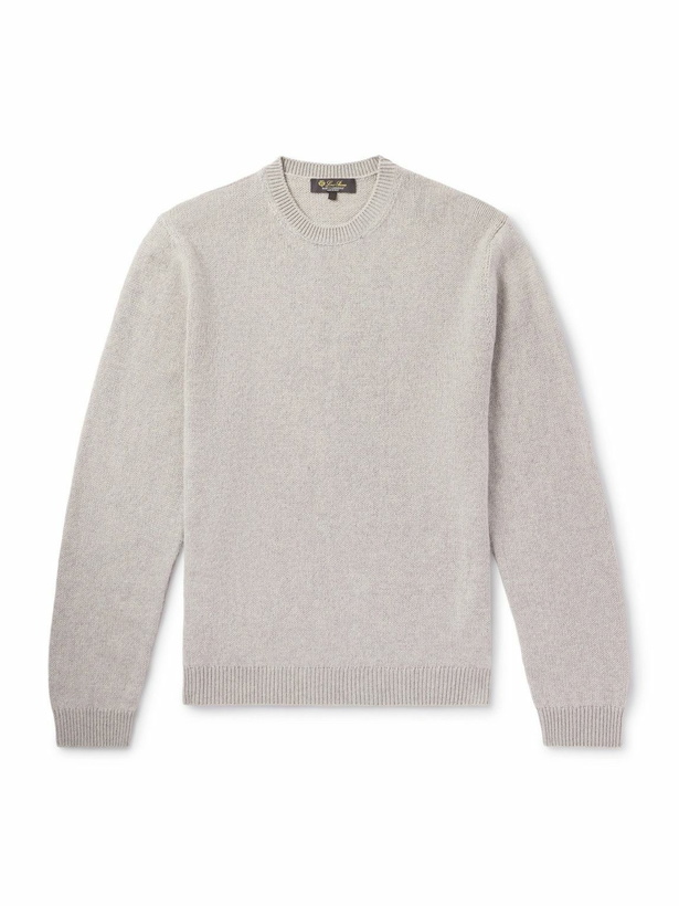 Photo: Loro Piana - Fobello Cashmere Sweater - Gray