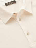 Loro Piana - Cotton-Piqué Polo Shirt - Gray