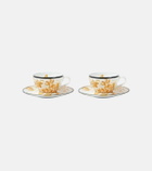 Gucci - Herbarium set of 2 teacups and saucers