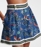 Alémais Cove printed linen shorts