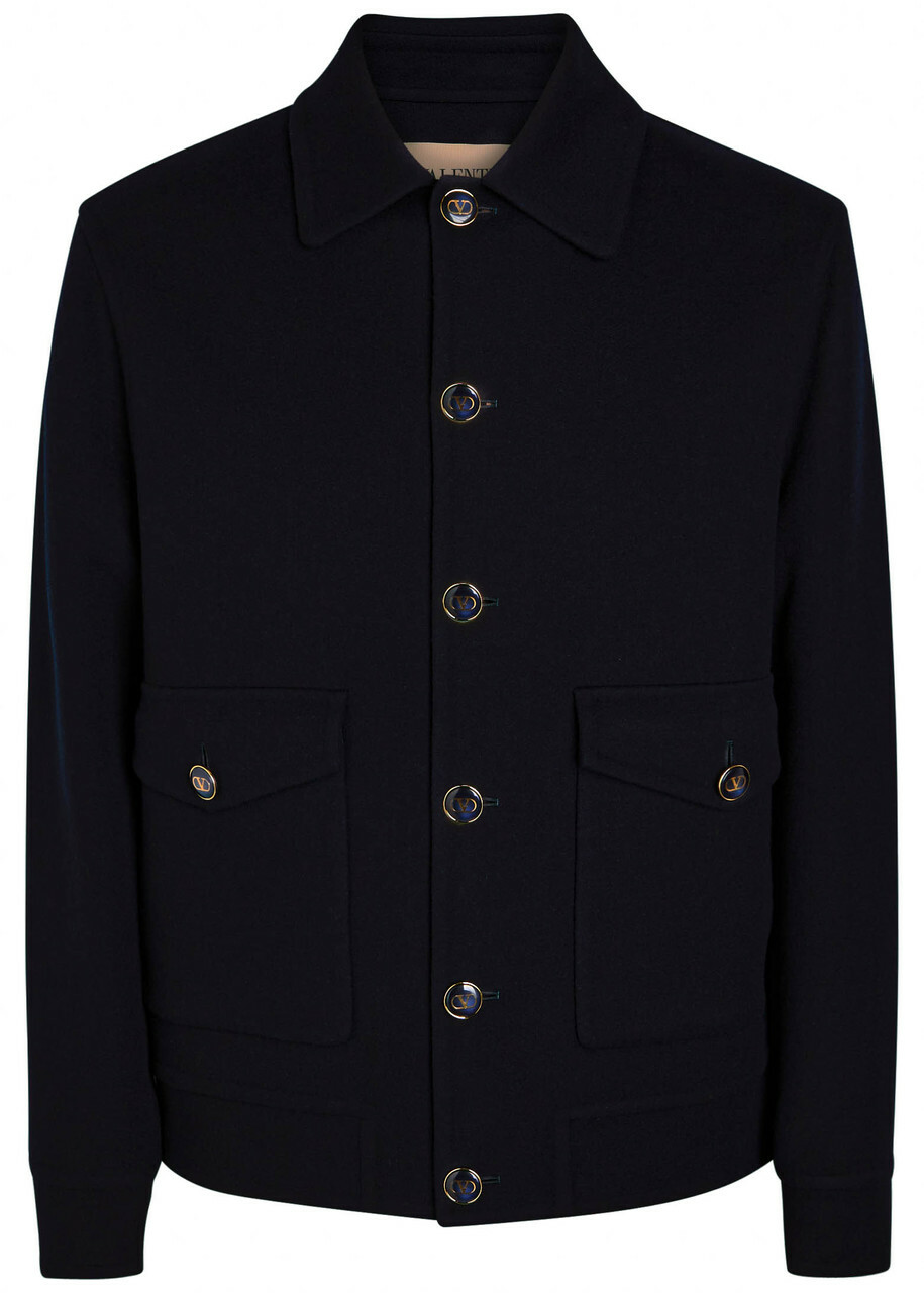 ブルゾン Valentino Garavani Midnight Blue Nylon Jacket Valentino Garavani Midnight Blue Nylon Jacket | italist