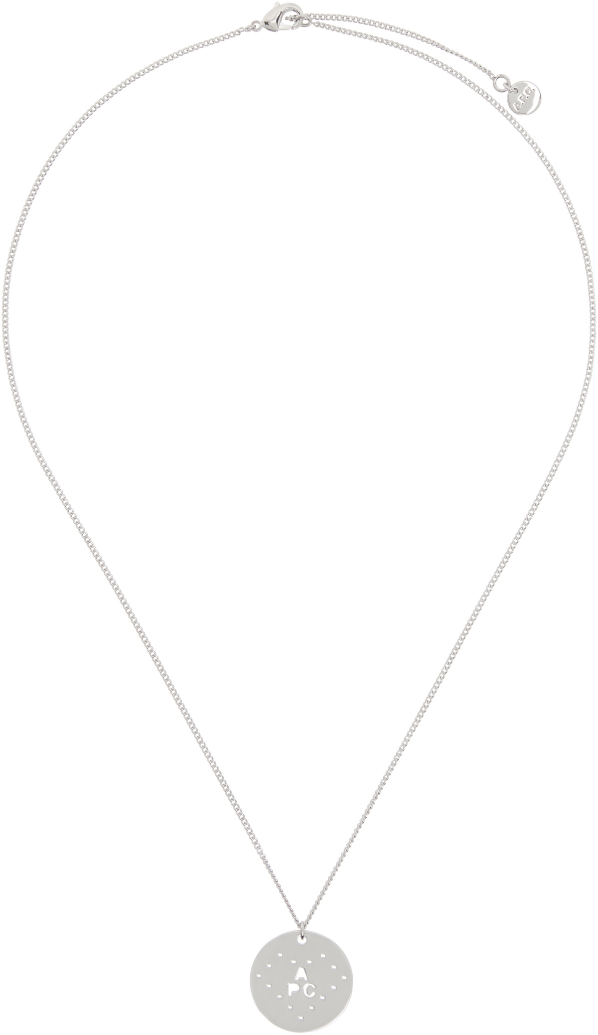 A.P.C. Silver Eloi Perforé Necklace