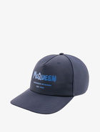 Alexander Mcqueen Hat Blue   Mens