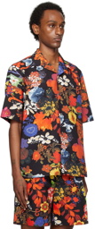 Moschino Multicolor Allover Flowers Shirt