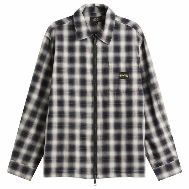 Photo: Stan Ray Men's Zip Shirt in Black Check