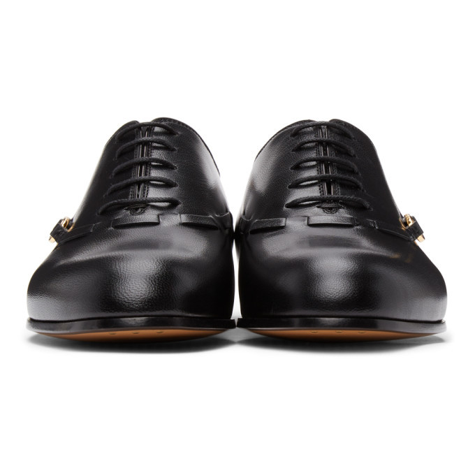 Gucci Black Quentin Lace-Up Derbys Gucci Black Quentin Lace-Up Derbys Gucci main image 2