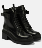 Ferragamo - Lober lace-up leather ankle boots