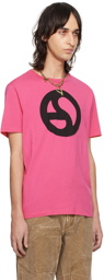 Acne Studios Pink Graphic T-Shirt