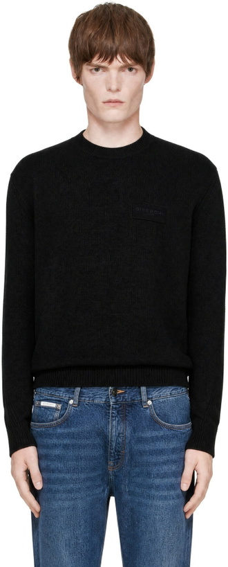 Photo: Givenchy Black Couture Seam Wool & Cashmere Sweater