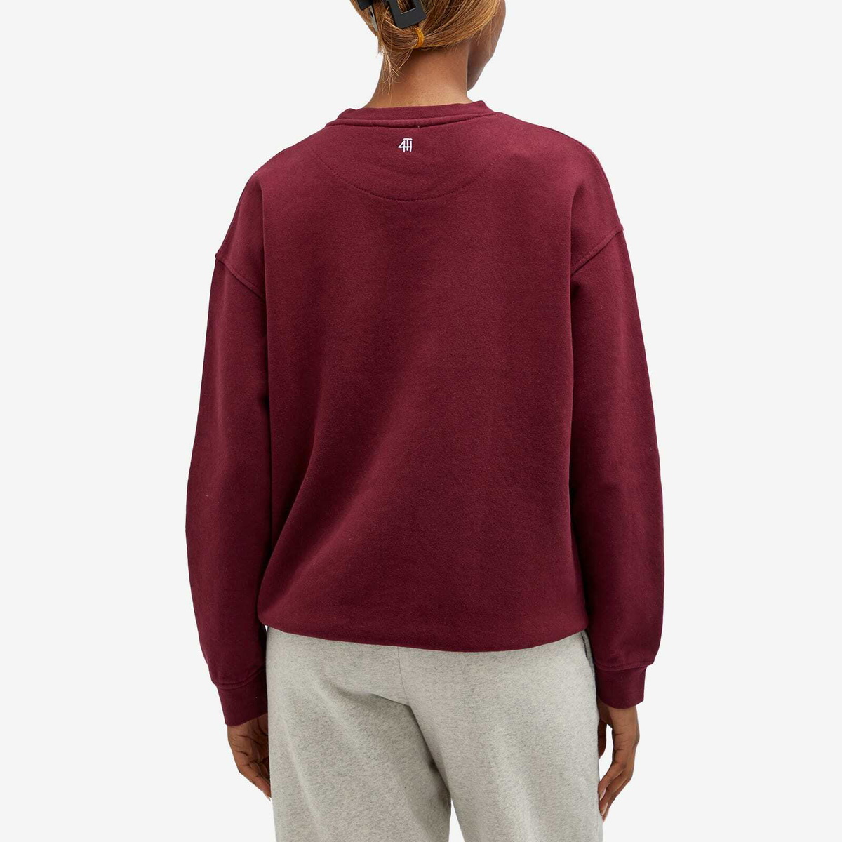 4th & Reckless Women's Charli Logo Sweatshirt in Burgundy