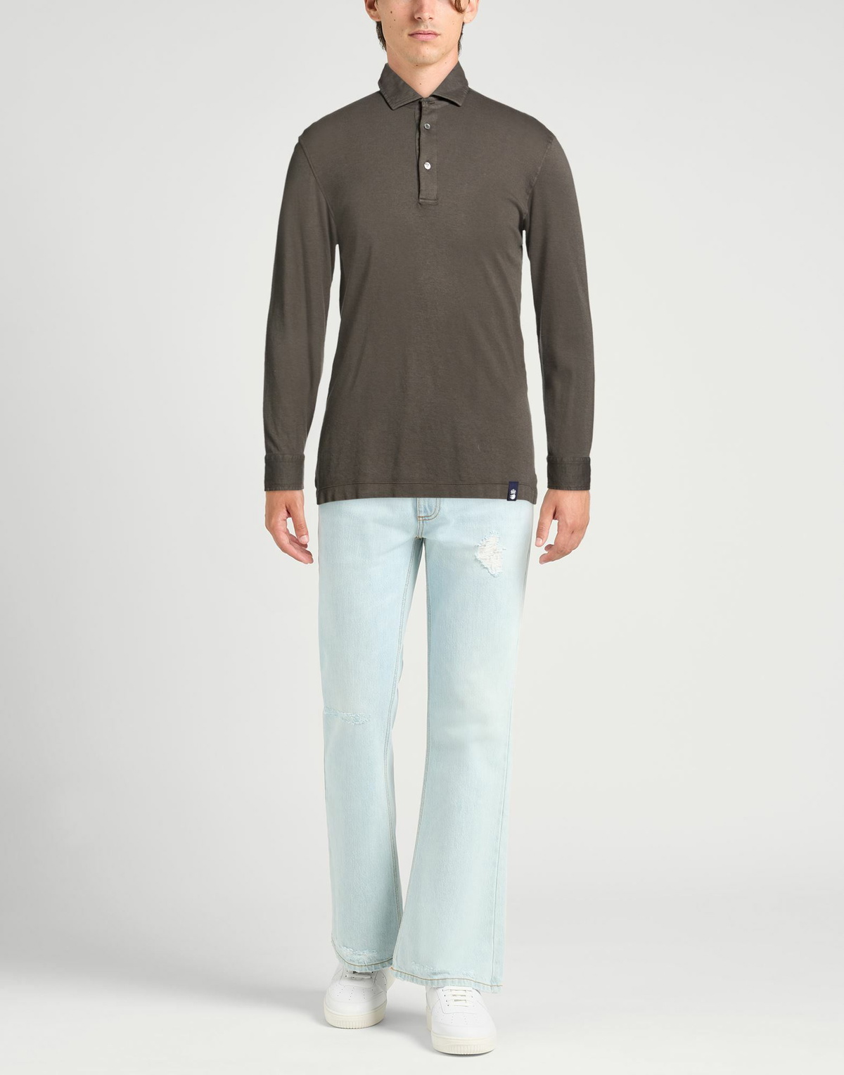 Drumohr Mens Polo shirt Lead