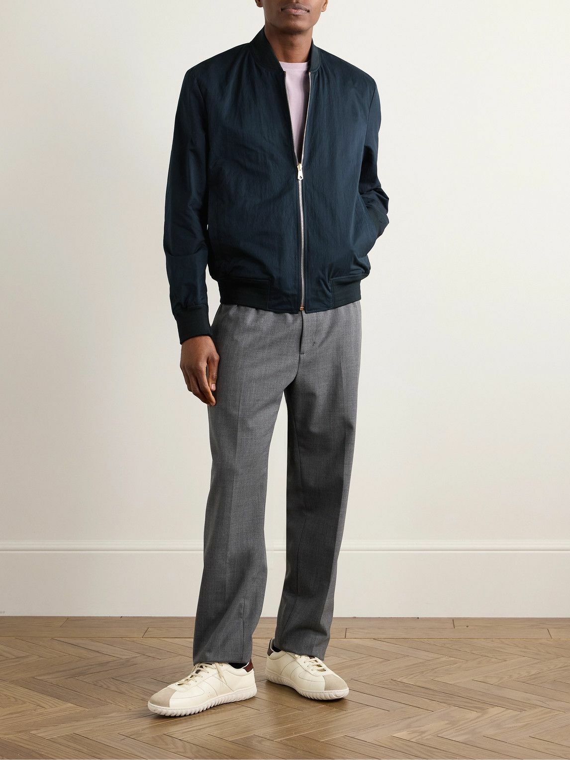 Paul Smith - Reversible Coated Nylon-Blend Bomber Jacket - Blue