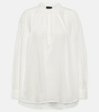 Nili Lotan Marcel oversized cotton voile top