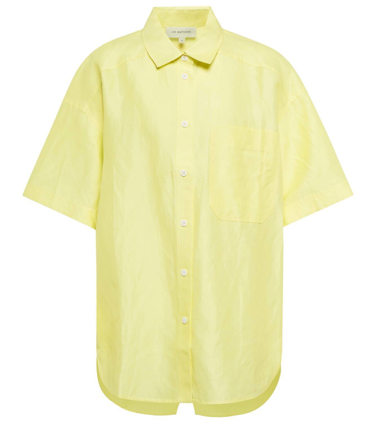 Lee Mathews Sparrow linen-blend shirt