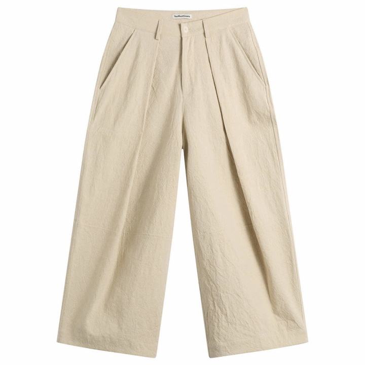 Photo: YMC Women's Deadbeat Linen Trousers in Stone