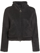 BALENCIAGA - Heart Zip-up Faux Fur Sweatshirt