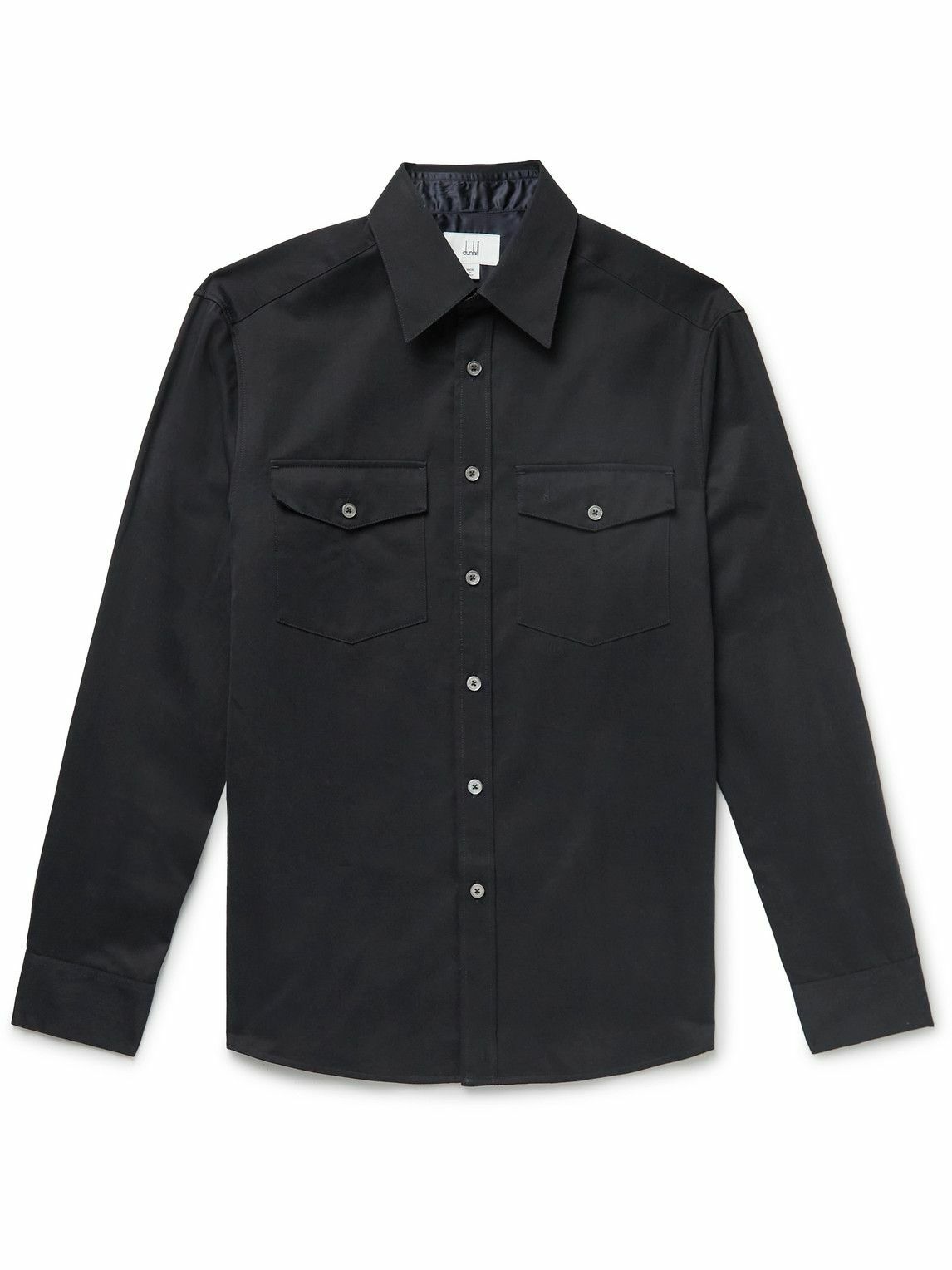 Dunhill - Cotton and Cashmere-Blend Shirt - Blue Dunhill