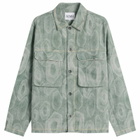 ACMH by Magic Castles Men's x Khruangbin Pocket Overshirt in Forest Green
