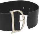 Deadwood Women's D-Belt Upcycled Leather in Black