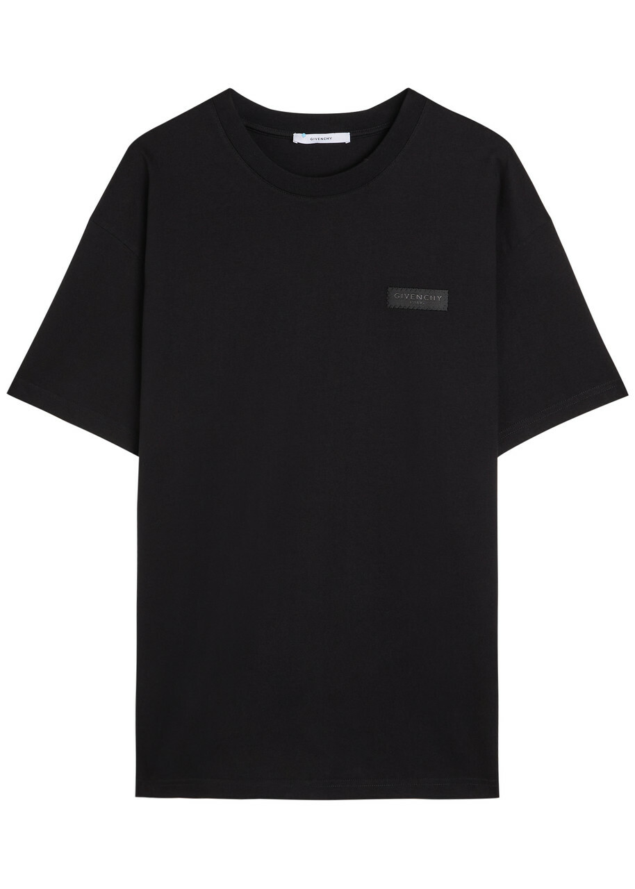 Givenchy Cuban Embroidered Star Collar Polo Black Givenchy