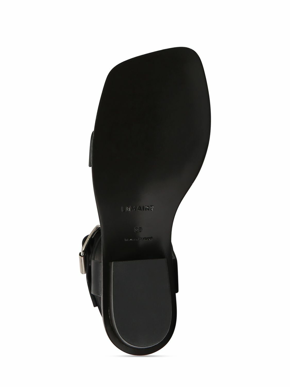 LEMAIRE 35mm Square Heeled Sandals W/ Straps Lemaire