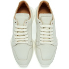 Rick Owens White Oblique Sneakers