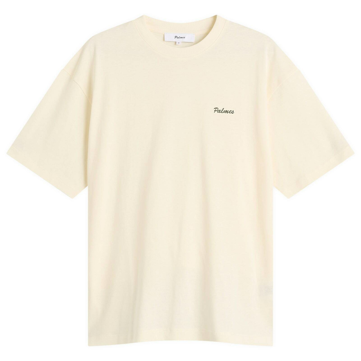 Palmes Men's Logo Stitch T-Shirt in Off-White