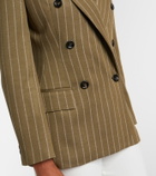 Max Mara Balta pinstripe double-breasted blazer