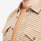 Portuguese Flannel Men's PP 2 Pocket Overshirt in Brown/Mustard