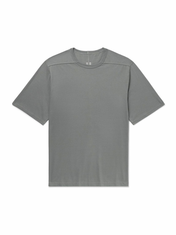 Photo: Rick Owens - Brad Organic Cotton-Jersey T-Shirt - Gray