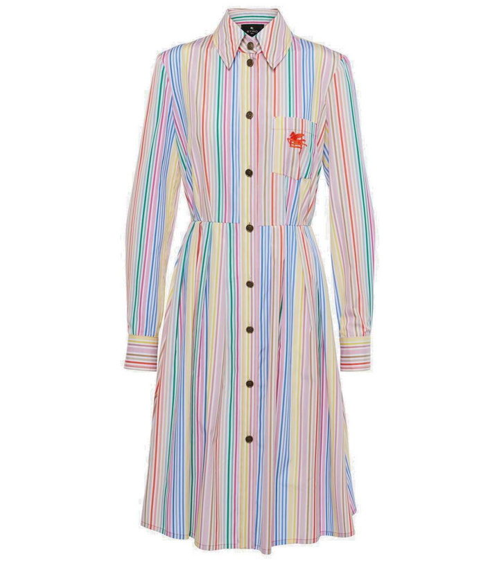 Photo: Etro Striped cotton shirt dress